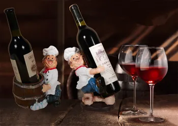 

1PC Wine Racks Chief Brother Stylish And Elegant Living Painting Synthetic Resin Wine Rack Home Decor EKI 2050