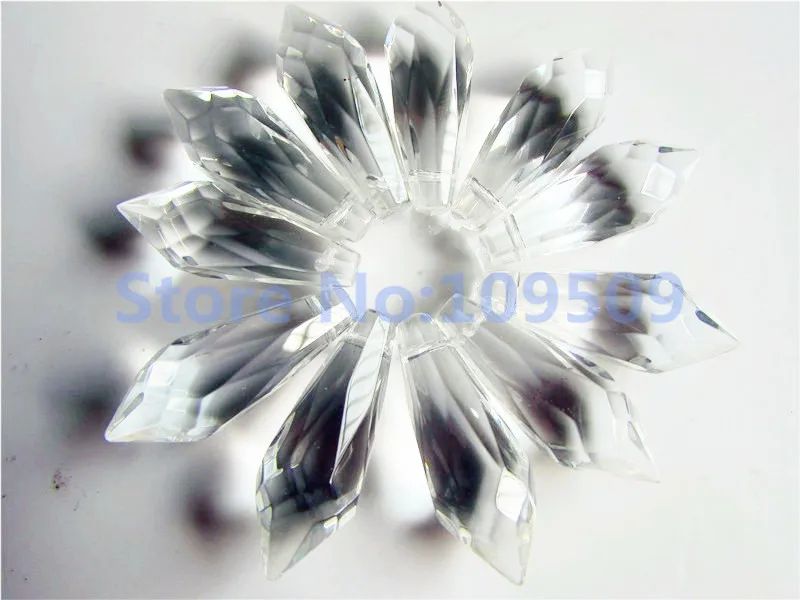 

38mm U-drop prism Icicle Crystal Prisms Chandelier Crystal parts Free Shipping