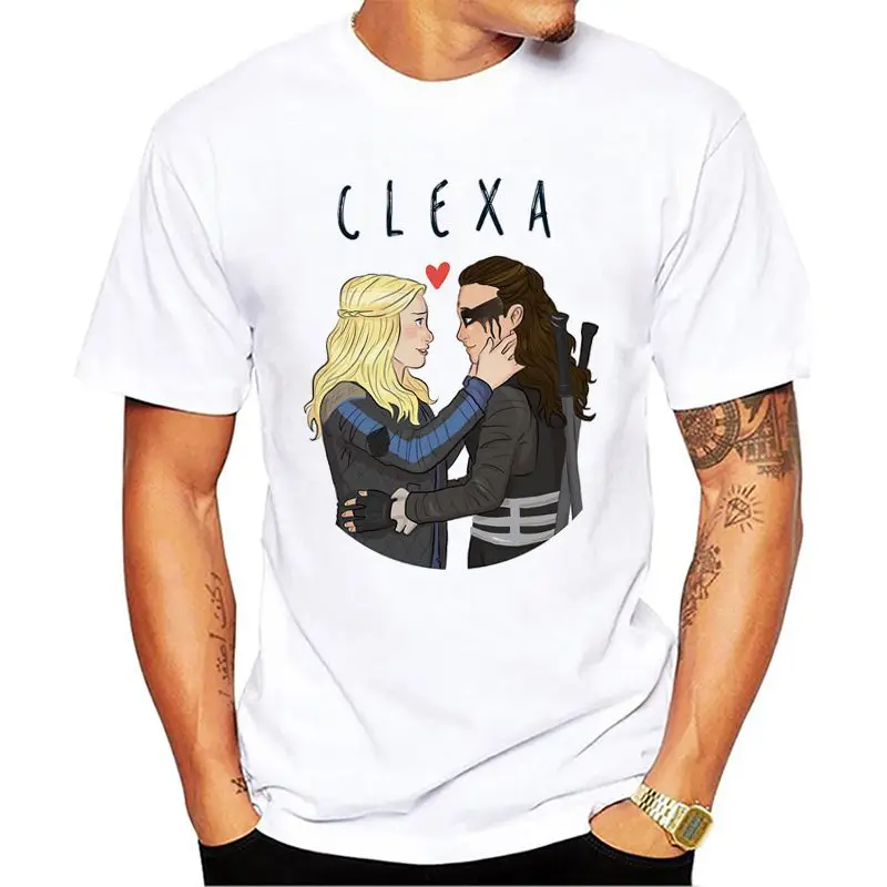 

2018 Summer Fashion Clexa T Shirt Men's Short Sleeve Cotton Printed T-shirt Funny Tees Harajuku Shirts Cool Tops