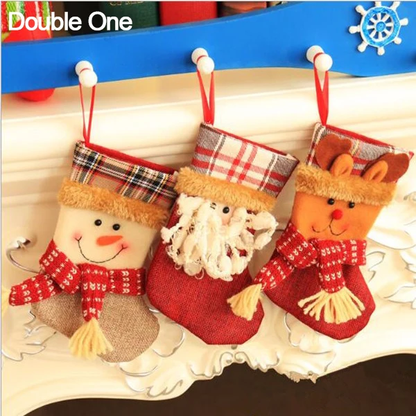 5pcslot xmas stocking gift bags small christmas jewelry candy gift pouch santa claus snowman deer child tree party decoration in jewelry packaging - Small Christmas Stocking Decorations 5pcslot xmas stocking gift bags small christmas jewelry candy gift pouch santa claus snowman deer child tree party decoration in jewelry packaging - Small Christmas Stocking Decorations