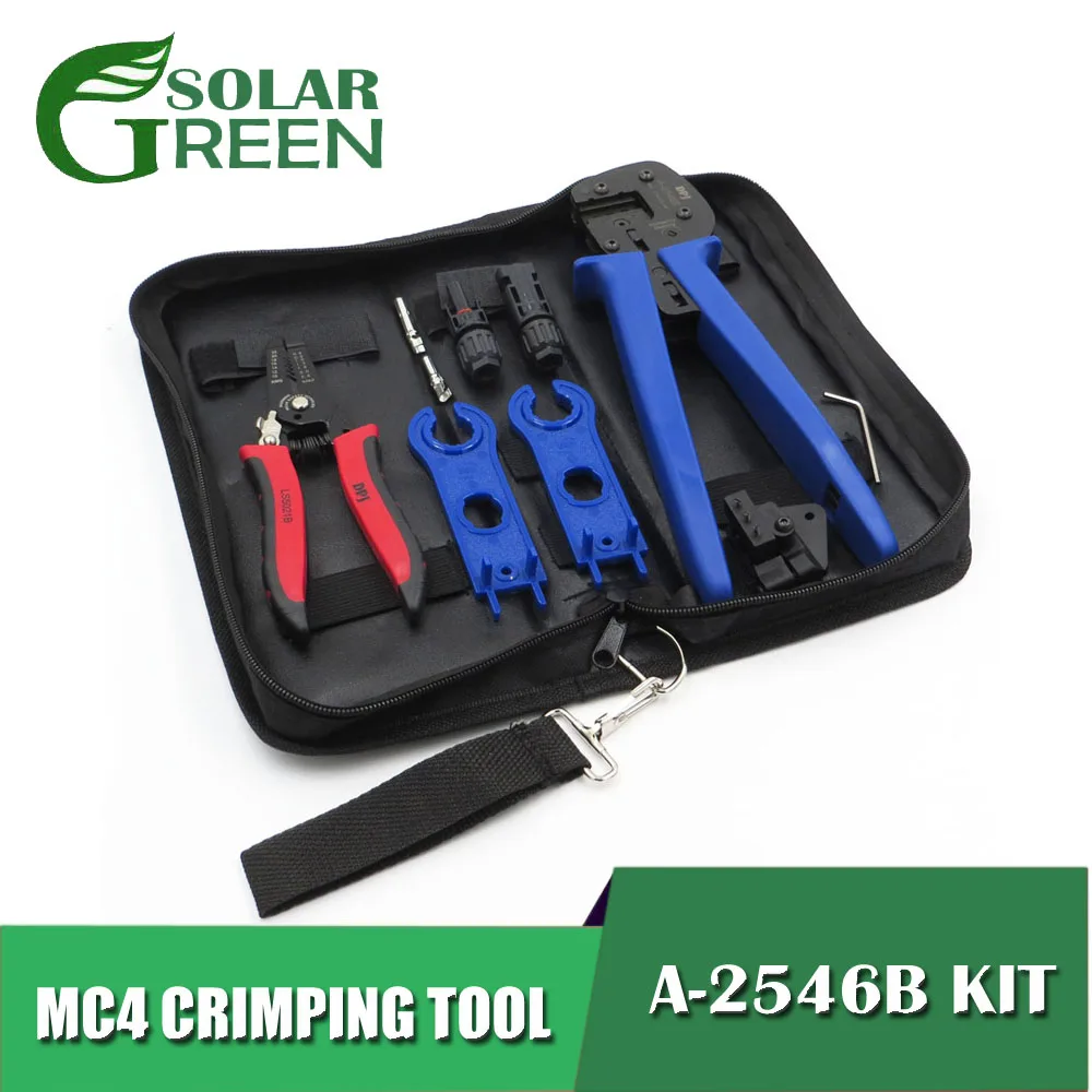 

2.5 4 6.0mm2 solar cable Crimp tools A-2546B MC4 Crimping tool kits for MC4 connector DIY solar power system connect plier