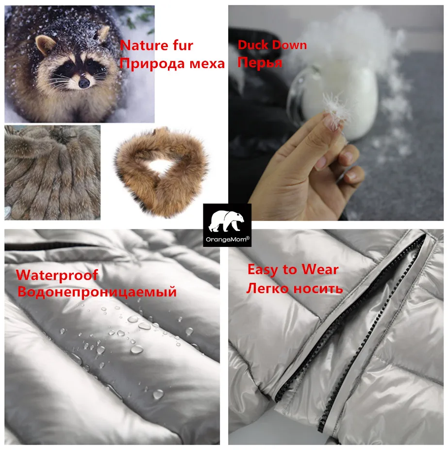 Comprar Grado ruso invierno ropa infantil chaqueta abrigos para niños exterior, espesar impermeable snowsuits Niñas Ropa