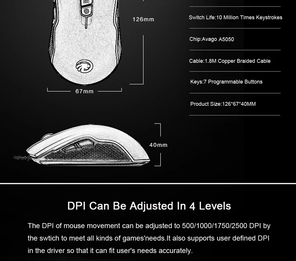 Gaming Mouse 1-F500-10
