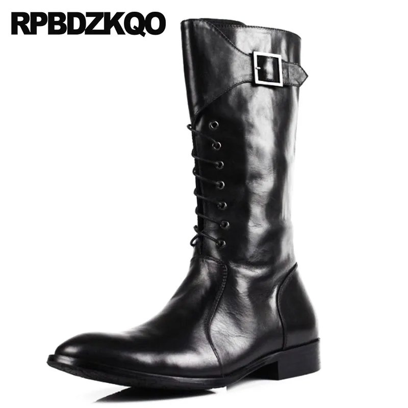 Mens Leather Tall Boots 