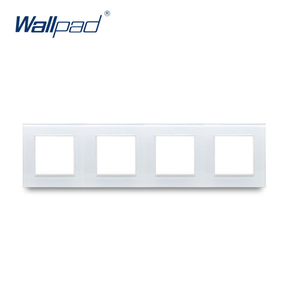 Wallpad роскошные панели из закаленного стекла черно белая рамка для отеля