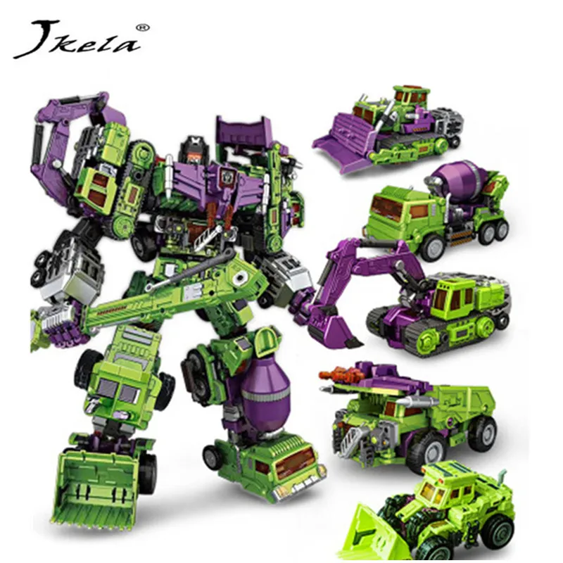 [New]  Action figure JinBaos G1 MMC Predaking Feral Rex Predacons 6IN1 Oversize Upgrade Edition Action Figure Robot Toy