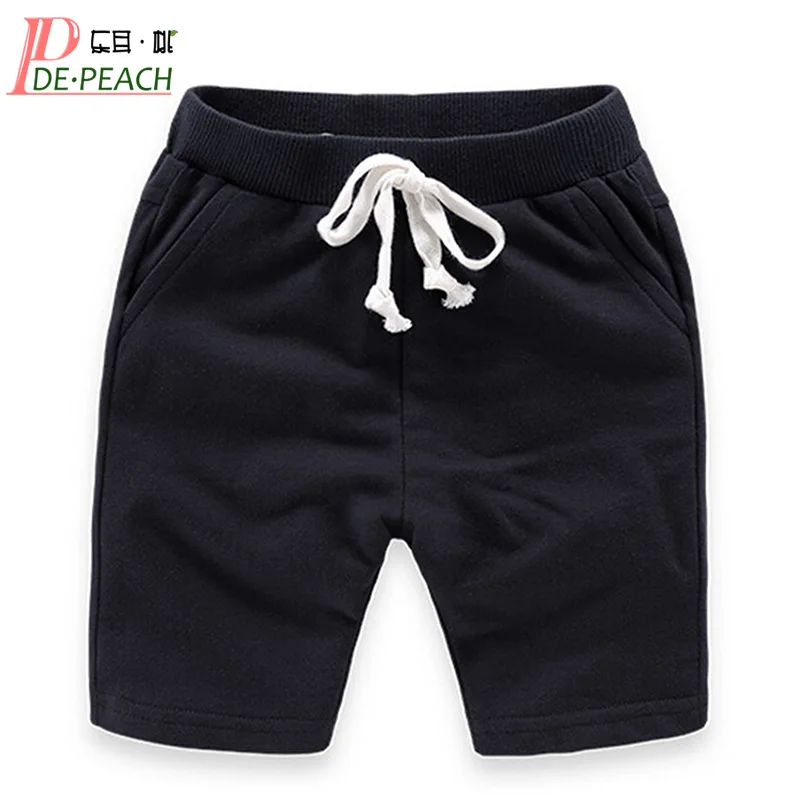 DE PEACH Summer Solid Color Baby Boys Casual Shorts Pants...