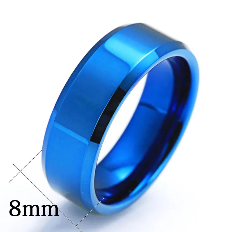 Классические 6 мм/8 мм простые парные кольца 316L из нержавеющей титановой стали, Трендовое повседневное кольцо для большого пальца, ювелирные изделия для женщин и мужчин