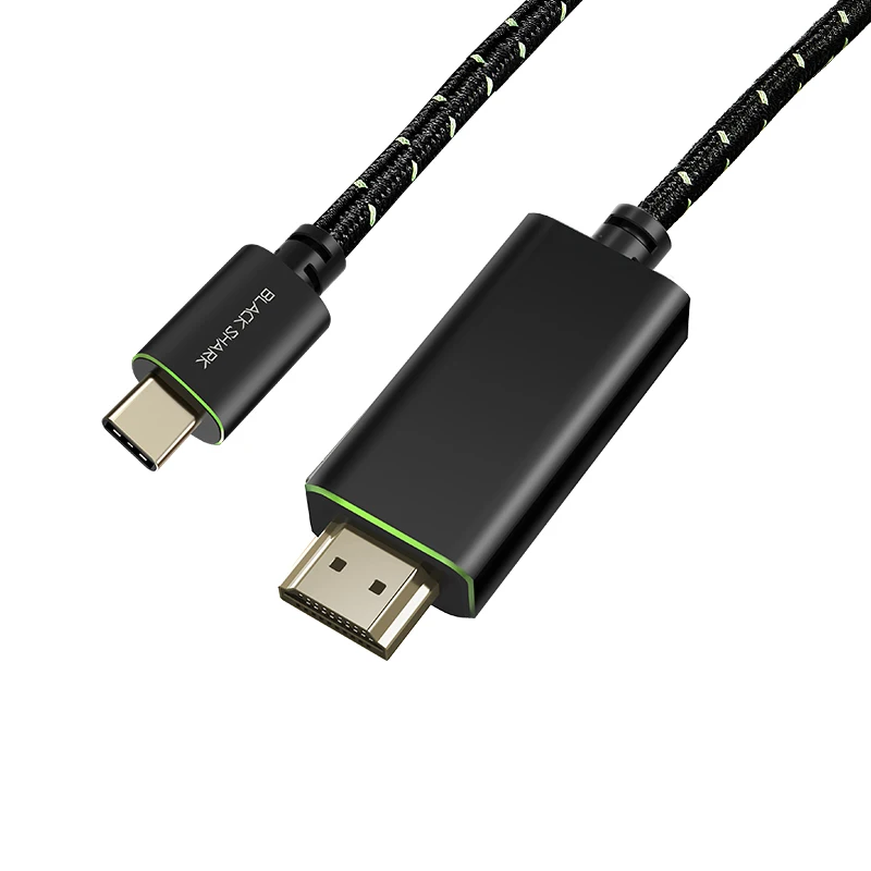 Xiaomi Черная Акула тип-c к HDMI кабель плетеный провод позолоченный процесс игровой проекции для игры Черная Акула мобильный телефон 2