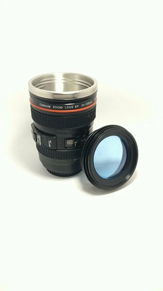 1 шт. caniam SLR объектив камеры самоперемешивание чашки и кружки для кофе мощность нержавеющей стали термосы чайная кружка чашка с крышкой Nespresso