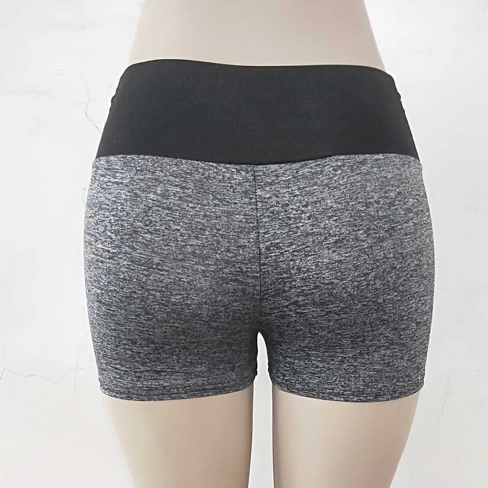 2019 Women's sexy yoga shorts low waist dual-use yoga shorts gym fitness quick-drying stretch sports three-pants for ladies 40J1 (14)