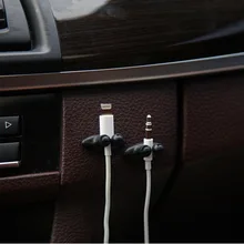Universal 8 Pieces/Pack Mini Adhesive Car Charger Line Stable Sort Clasp Clamp Headphone USB Cable Clip Car Interior Accessories