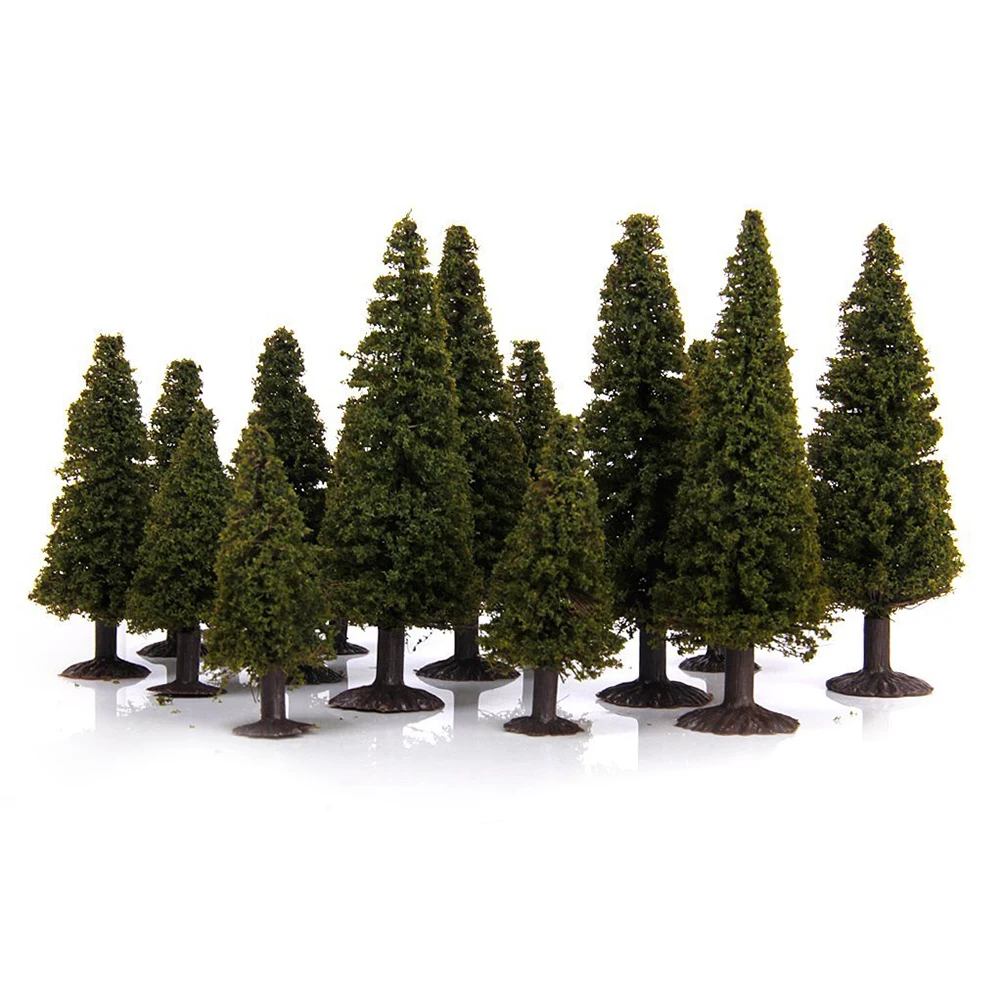 

15pcs 1/100 1/150 1/200 Green Scenery Landscape Model for Railroad Layout Beauty Trees Landscape Diorama Miniatures Model Toys