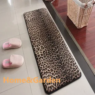 House Memory Foam Bath Mats Slip Resistant Water Absorbing House Memory Foam Bath Mats Slip Resistant Water Absorbing Doormat Leopard Print Carpet