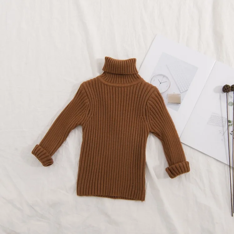 Rlyaeiz/ г.; осенне-зимние свитера для маленьких девочек; Корейская водолазка; одежда для маленьких мальчиков; вязаный свитер; Детские Рождественские свитера для девочек