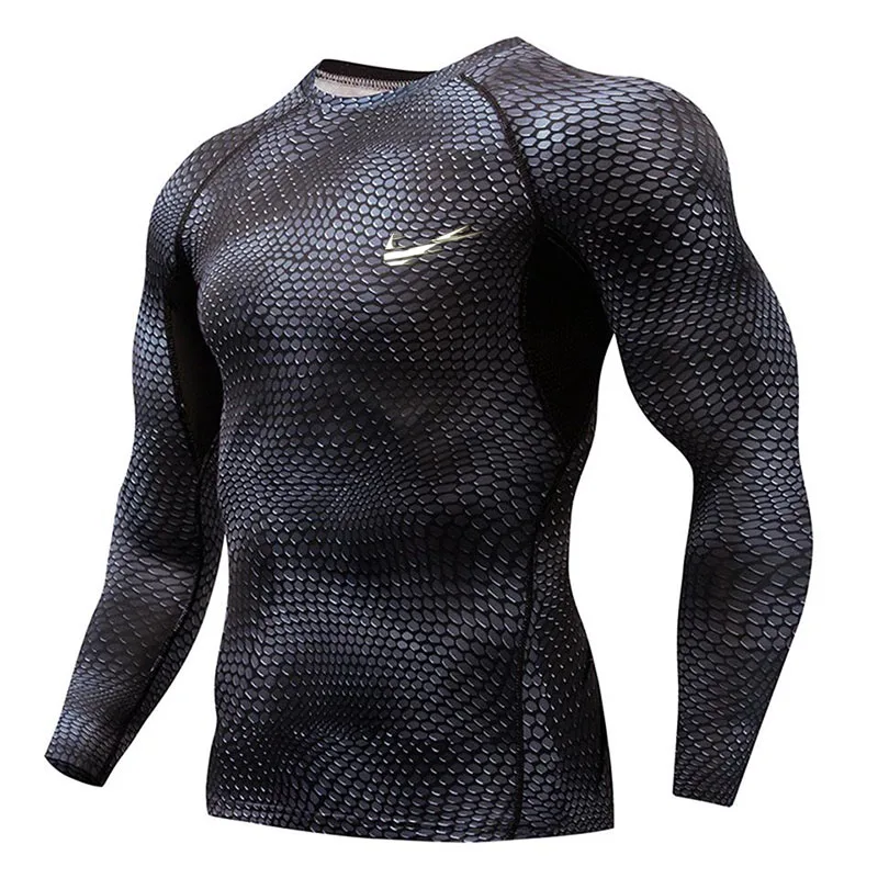 

Hot Quickly Dry Breathable Sport Gym Shirt Men Fitness Tights Top Soccer Jerseys Running T-Shirt Demix Men'S Sportswear Rashgard