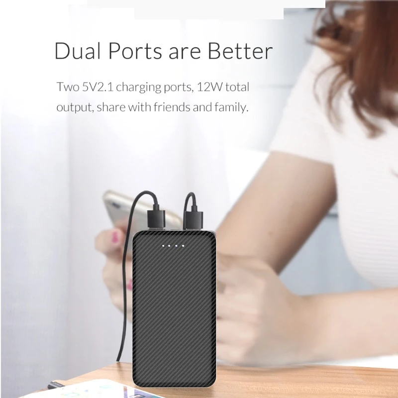 

Power Bank 10000mAh Portable Charging Slim mini PowerBank Poverbank External Battery Pack Fast Charger For Xiaomi Mi 9 iPhone
