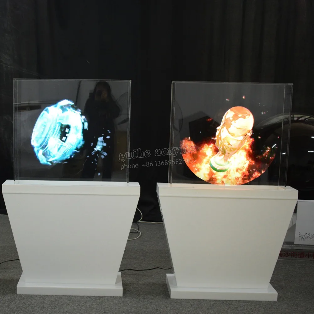 3D голографический вентилятор для рекламы 3d Голограмма светодиодный 65 см