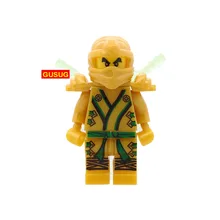 GUSUG 100 шт JR Золотой ниндзя классические строительные блоки кирпичи лучшие детские подарочные игрушки