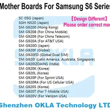 1 шт. для Samsung Galaxy S6 G920F G920i G920S G920V G920T материнская плата логическая плата замена разблокирована используется