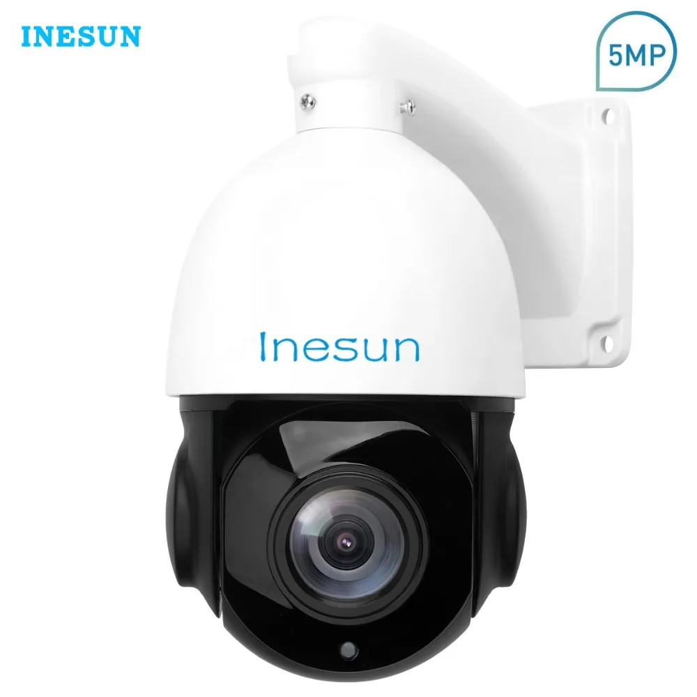 

Inesun 5MP CCTV Security Camera HD 2688x1944p 30X Optical Zoom 4-in-1 Hybrid TVI/AHD/CVI/CVBS Video Surveillance IP66 Waterproof