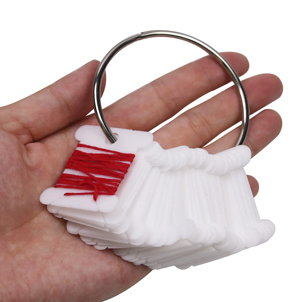 28 шт. пластиковые шпульки для ниток карта для нити вышивка нить ремесло DIY крестиком держатель для хранения швейные принадлежности держатель