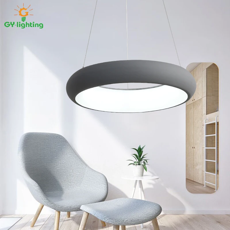 

[GY-Lighting] Nordic Pendant Light Modern Luminaire Suspendu Circle pending lighting Led Hanglamp Dia 500mm hanging lights
