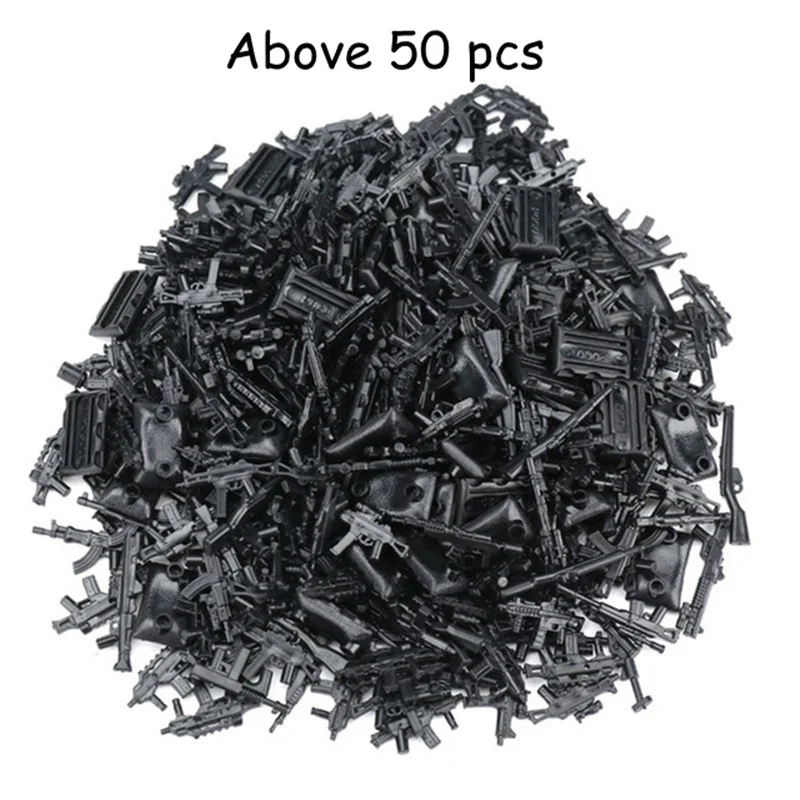 

50pcs/set Weapons Army Soldiers Building Set Blocks Military Toys For Children Compatible With LegoINGly Weapon