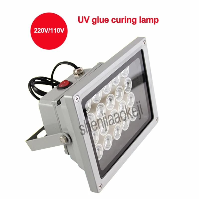 

20W LED UV Lamp Curing Light with Handle UV Glue Dryer for touch screen led display protector Phone screen uv glue drying 20w