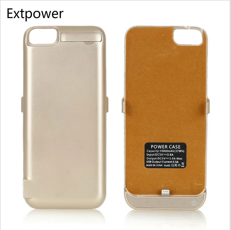 Extpower 10000 мАч Зарядное устройство для телефона чехол iPhone 6 6s 7 8 Ультратонкий