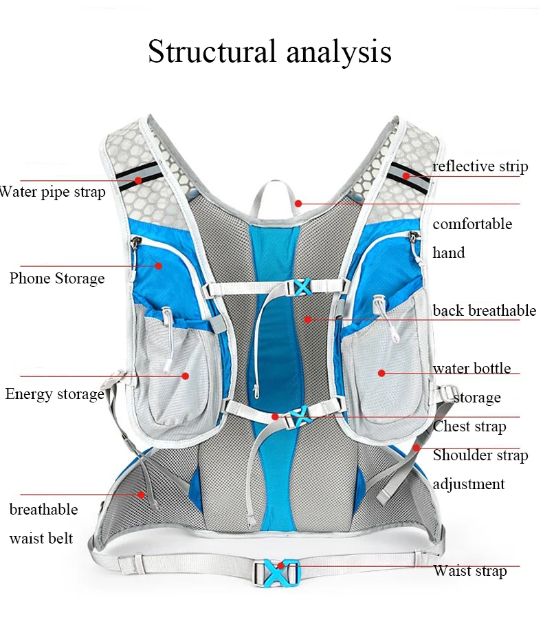 12L велосипедная сумка 7 цветов верховой езды рюкзак mochila велосипед сумки на плечо zaino mtb Лыжный Спорт Бег Пеший Туризм велосипедная сумка