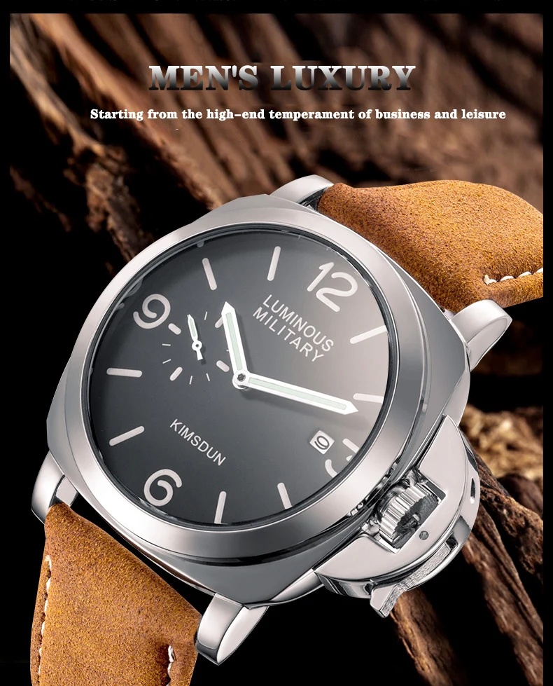 KIMSDUN top brand sport Men Watch Luxury Business Fashion Clock Mens Watches Waterproof Quartz Relogio Masculino