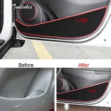 Tonlinker Чехлы стикер для Hyundai Ensino автомобильный Стайлинг 4 шт. полиэстер Дверь анти-грязный коврик Украшение чехол наклейка s