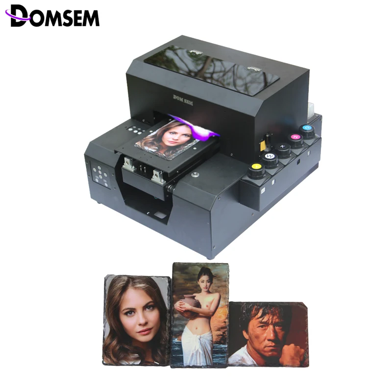 DOMSEM 6 цветов А4 Размер УФ принтер чехол для телефона принтер УФ светодиодный планшетный автоматическая печатная машина с EPSON головкой