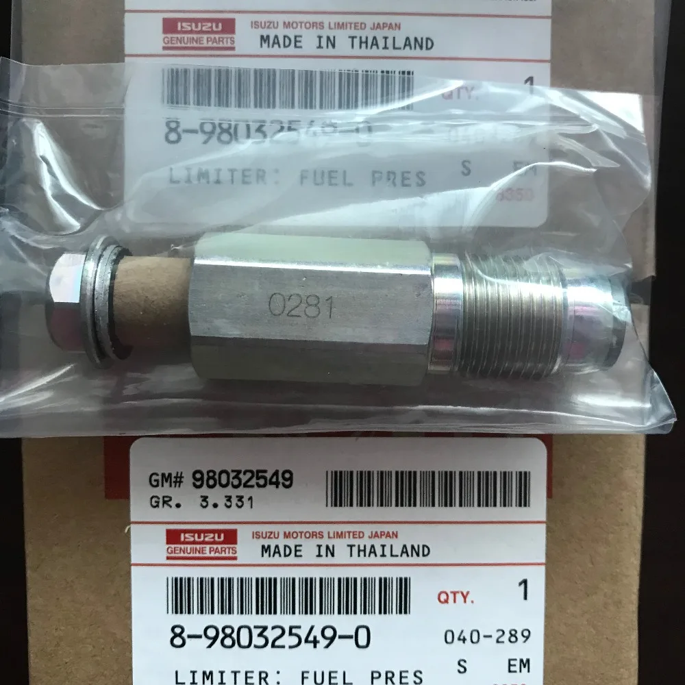 Fuel Pressure Limiter Valve 095420-0260 095420-0281 8-98032549-0 095420-0280 095438-0190 ISUZU D-MAX 2.5 3.0