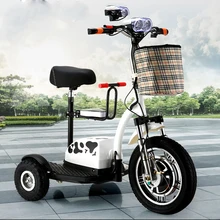 Electric Scooter Citycoco Lithium Battery Car LED Simple Children Seats 3 Round Wheel Motorcycle For Elderly Disabled Scooter