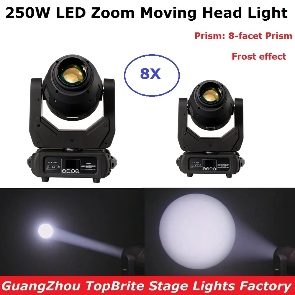 

Beam Spot Wash LED Moving Head Professional 250W LED Moving Head Zoom Light Good For Stage Theater Disco Nightclub Party Wedding