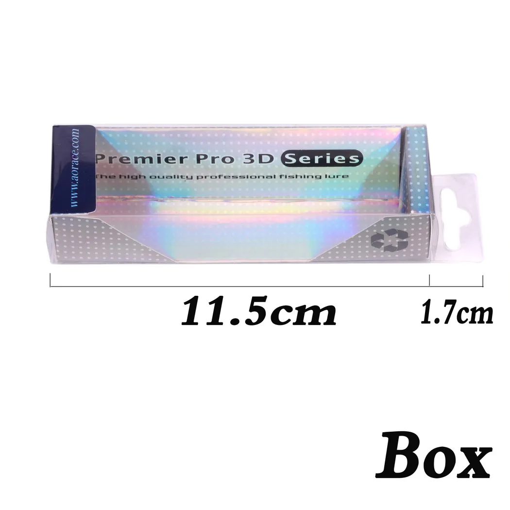 5Pcs Fishing Lures Packing Boxes Clear PVC Box Top Can Be Hooked Decorative Box / Display Boxes 8CM/11.5CM/13CM/17.5CM/20CM