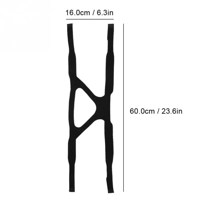 Универсальный головной убор комфортная Замена вентилятора для носа и лица маска ремень аксессуары для вентиляторов маска на голову ремни забота о здоровье - Цвет: Черный