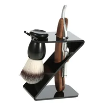 Старомодная ручная бритвенная щетка, набор для мужчин, бритва для бороды, бритва для бритья, триммер для волос, моющийся для домашнего салона с ножом, Новинка