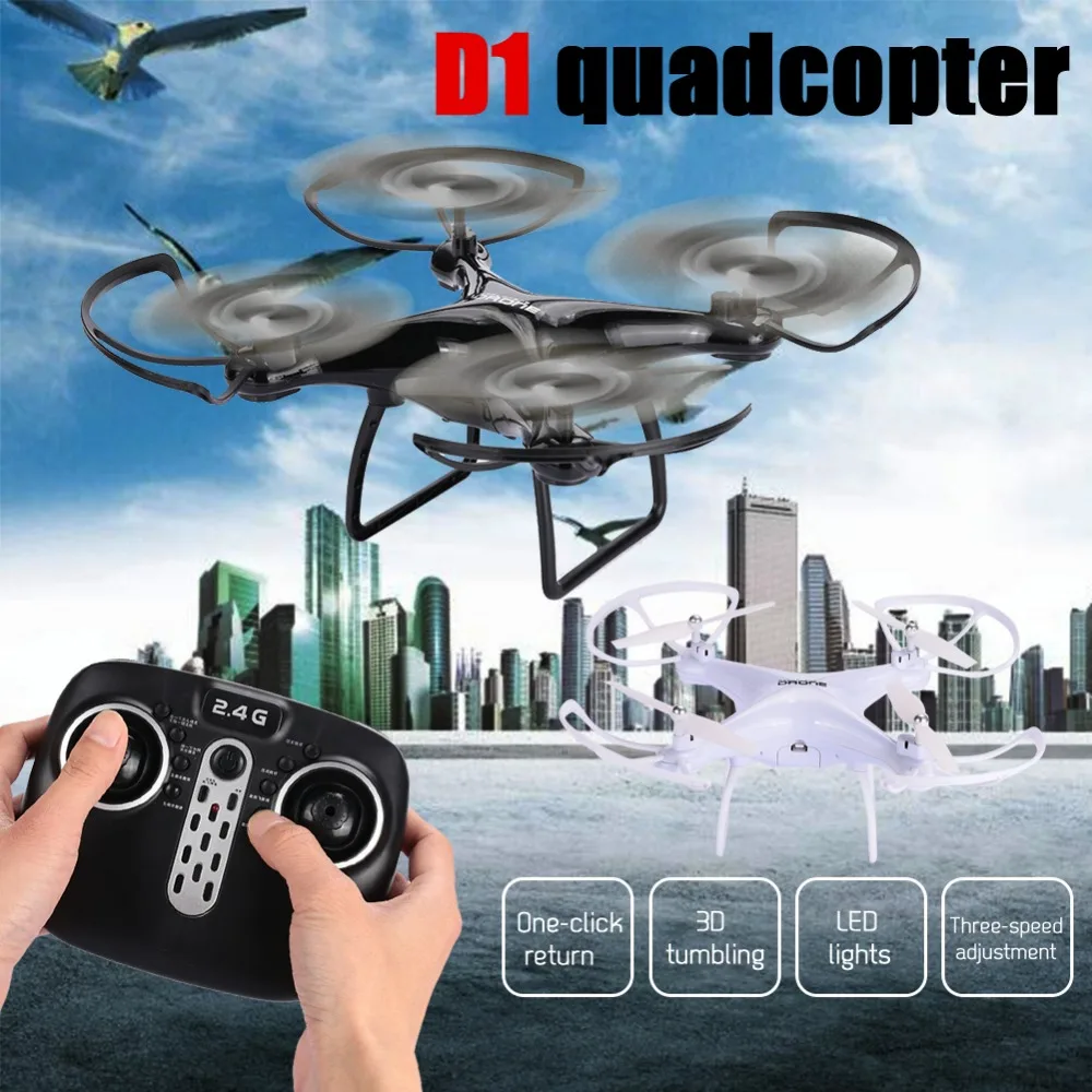 

D1 FPV RC Drone Aircraft Quadcopter Aerial HD Camera Perfessional 2.4GHz 6Axis 3D Tumbling ABS Carbon Fiber Headless Mode