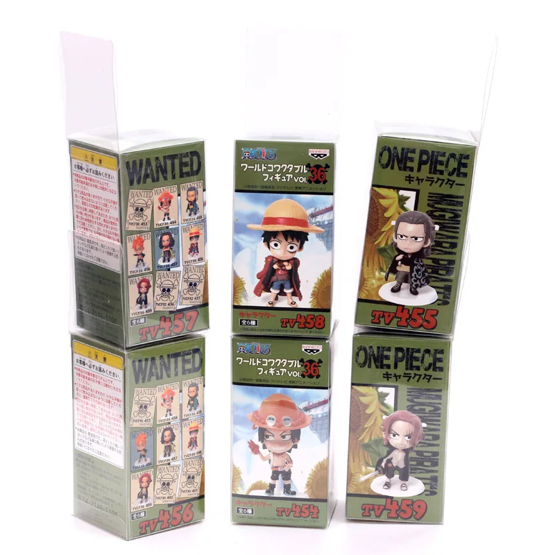 Аниме одна штука 6 шт./компл. Vol.36 Marco Ace Luffy Shanks милая фигурка модель игрушки|Игровые
