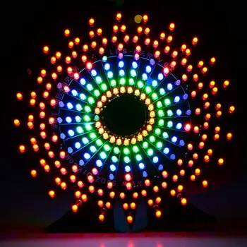 

Ferris Wheel Model Music Spectrum DIY Kit Electronic 51 Single-chip Colorful LED Flash Kit Module