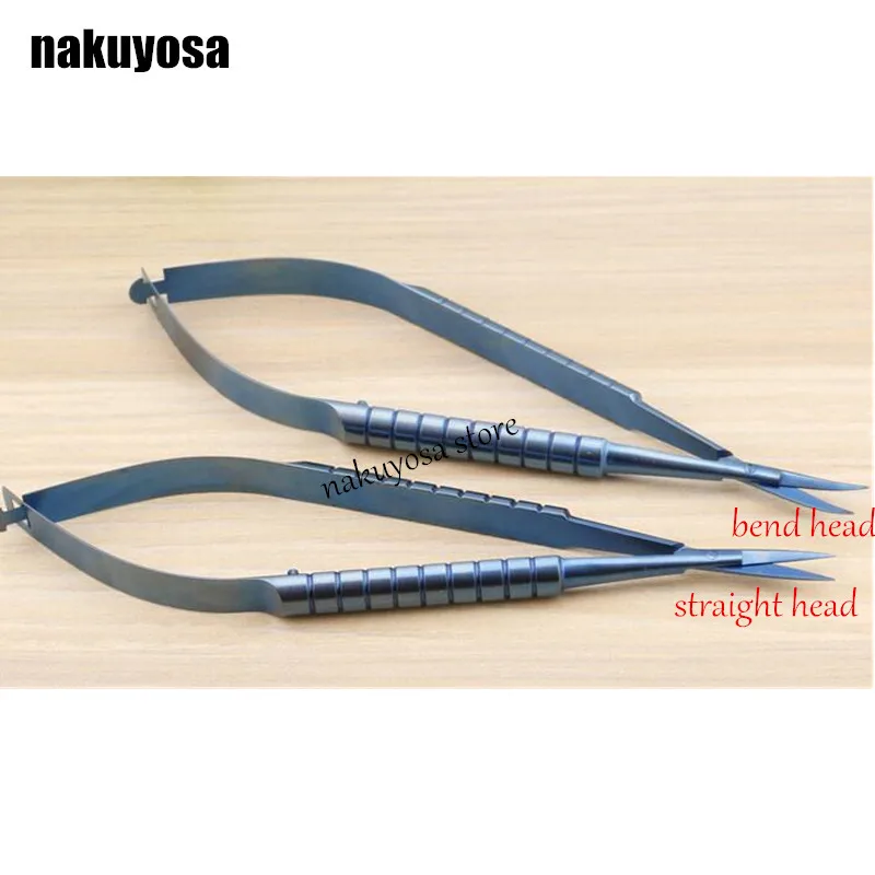 

Titanium alloy Straight/bend head Ophthalmic Instruments 12.5 cm micro scissors, Microsurgical Corneal scissors