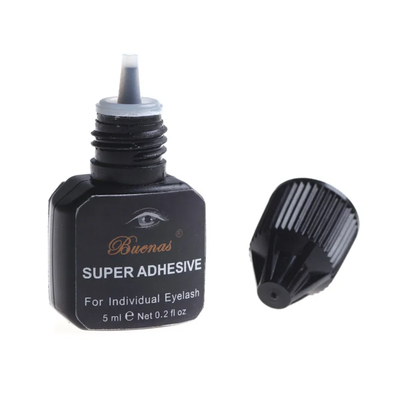 

Buenas Fast dry professional eyelashes extension Strong adhesive 5ml Individual eyelash glue 3-4 second dry odor