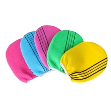 Разные цвета! 1 шт., корейские итальянские отшелушивающие банные перчатки для тела, массажное полотенце для тела, моющее средство для душа, скруббер, уход за телом