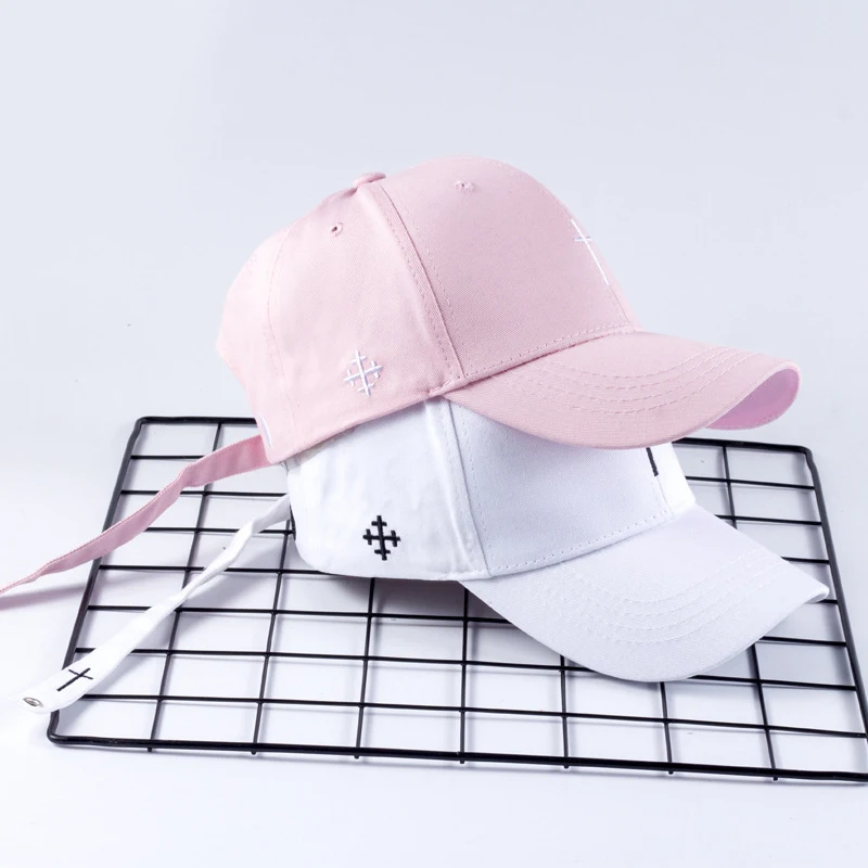 Women Men Cross Belt Embroidery Baseball Cap Solid Letter Hat Fashion Unisex Adjustable Personality Hip Hop Snapback Caps CP0319 (9)