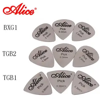 

300pcs Lot Alice Stainless Steel Metal Guitar Picks Plectrum 0.3mm (Three Shapes Sellect)