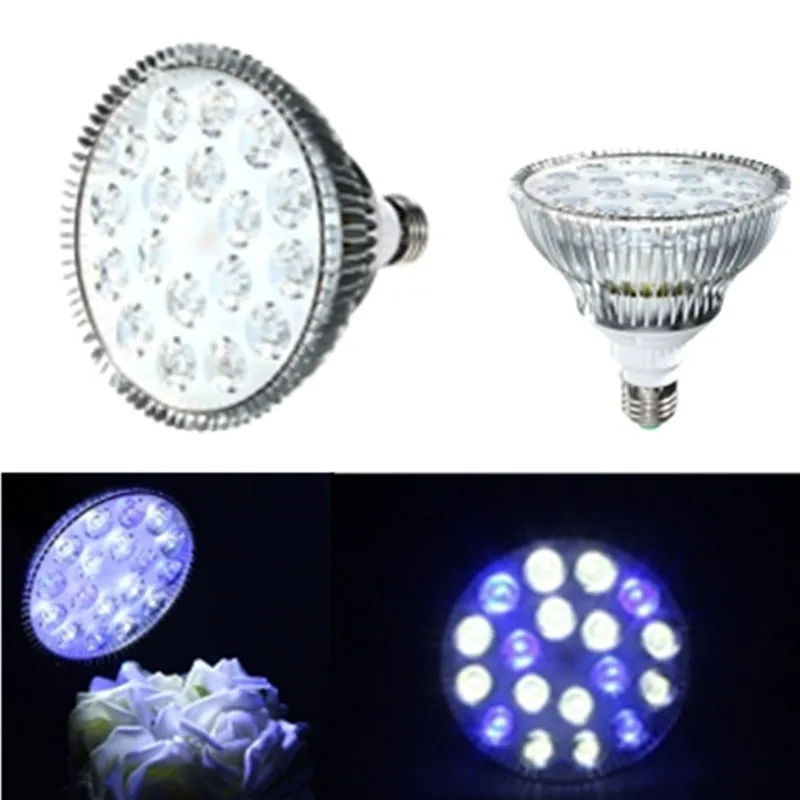 

Super Bright 18W E27/B22 LED Coral Reef Plant Grow Light Tank Aquarium Par38 85-265V 6 Bulb + 12 White