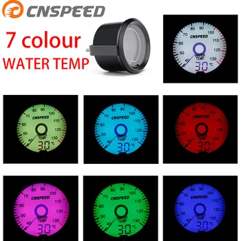 

2 inch / 52mm LCD liquid crystal 7 color virtual pointer display water temperature meter Celsius with sensor adapter